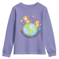 Make Everyday Earth Day Youth Sweatshirt Funny Cat Lover Gift