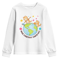 Make Everyday Earth Day Youth Sweatshirt Funny Cat Lover Gift
