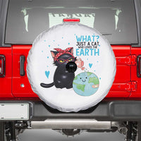 Just A Cat Who Loves The Earth Spare Tire Cover Earth Day Cat Lover Gift