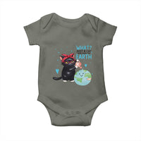 Just A Cat Who Loves The Earth Baby Onesie Earth Day Cat Lover Gift