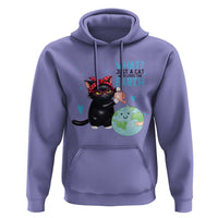 Just A Cat Who Loves The Earth Hoodie Earth Day Cat Lover Gift