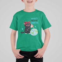 Just A Cat Who Loves The Earth T Shirt For Kid Earth Day Cat Lover Gift