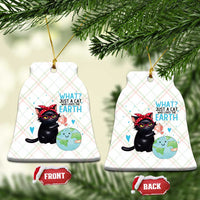 Just A Cat Who Loves The Earth Ceramic Ornament Earth Day Cat Lover Gift