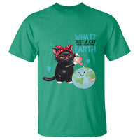 Just A Cat Who Loves The Earth T Shirt Earth Day Cat Lover Gift