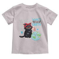 Just A Cat Who Loves The Earth Toddler T Shirt Earth Day Cat Lover Gift