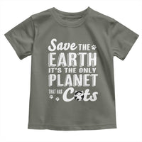 Earth Day Cat Lover Toddler T Shirt Save Earth Its The Only Planet With Cats