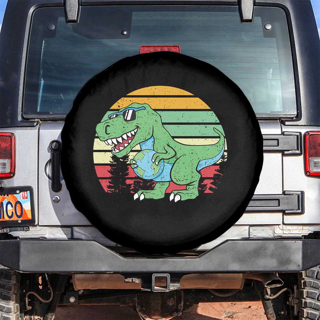 Funny Earth Day Dinosaur Lover Spare Tire Cover Save The Planet