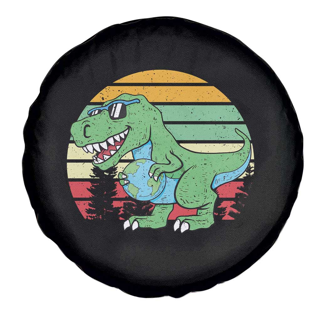 Funny Earth Day Dinosaur Lover Spare Tire Cover Save The Planet