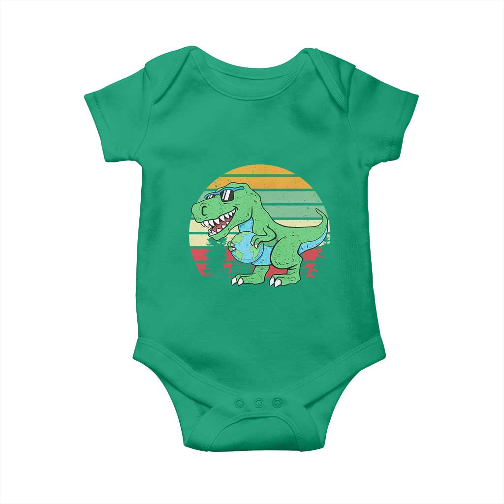 Funny Earth Day Dinosaur Lover Baby Onesie Save The Planet