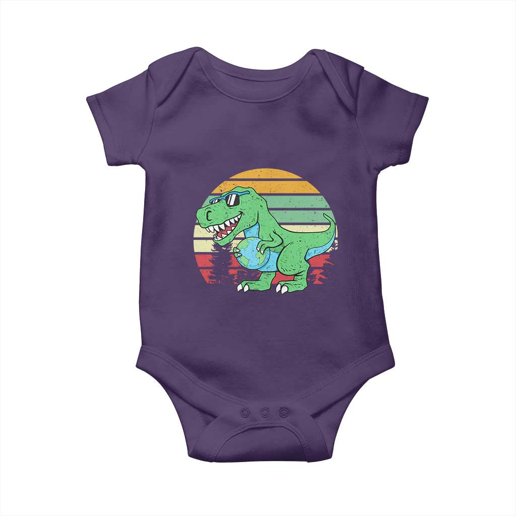 Funny Earth Day Dinosaur Lover Baby Onesie Save The Planet