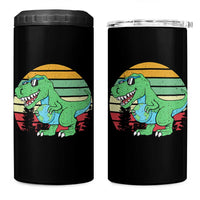 Funny Earth Day Dinosaur Lover 4 in 1 Can Cooler Tumbler Save The Planet