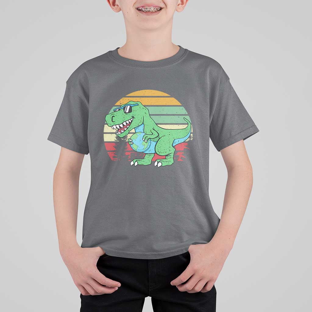 Funny Earth Day Dinosaur Lover T Shirt For Kid Save The Planet
