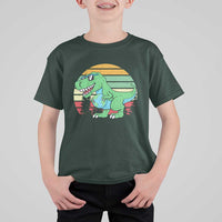 Funny Earth Day Dinosaur Lover T Shirt For Kid Save The Planet