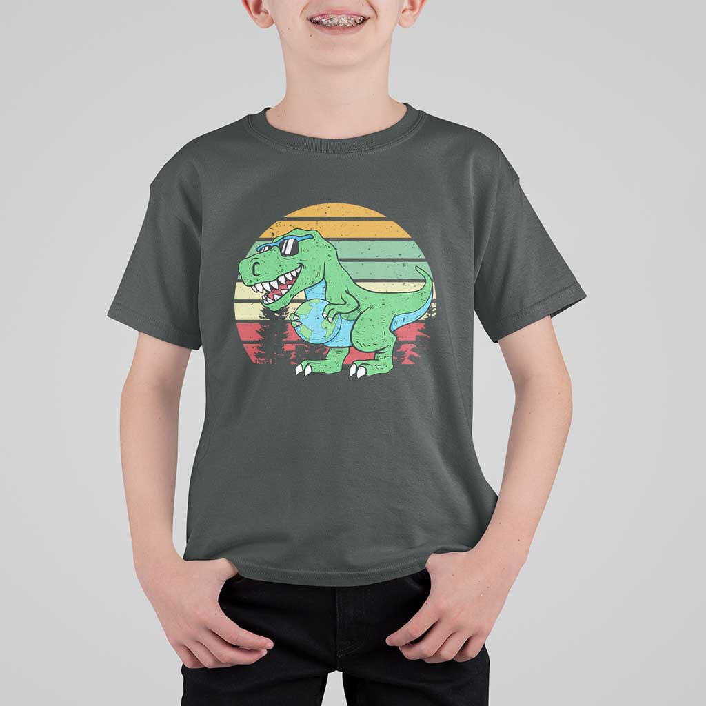 Funny Earth Day Dinosaur Lover T Shirt For Kid Save The Planet