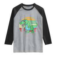 Funny Earth Day Dinosaur Lover Raglan Shirt Save The Planet