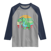 Funny Earth Day Dinosaur Lover Raglan Shirt Save The Planet