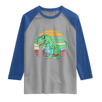 Funny Earth Day Dinosaur Lover Raglan Shirt Save The Planet