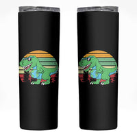 Funny Earth Day Dinosaur Lover Skinny Tumbler Save The Planet