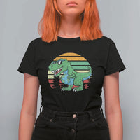 Funny Earth Day Dinosaur Lover T Shirt For Women Save The Planet
