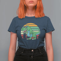 Funny Earth Day Dinosaur Lover T Shirt For Women Save The Planet