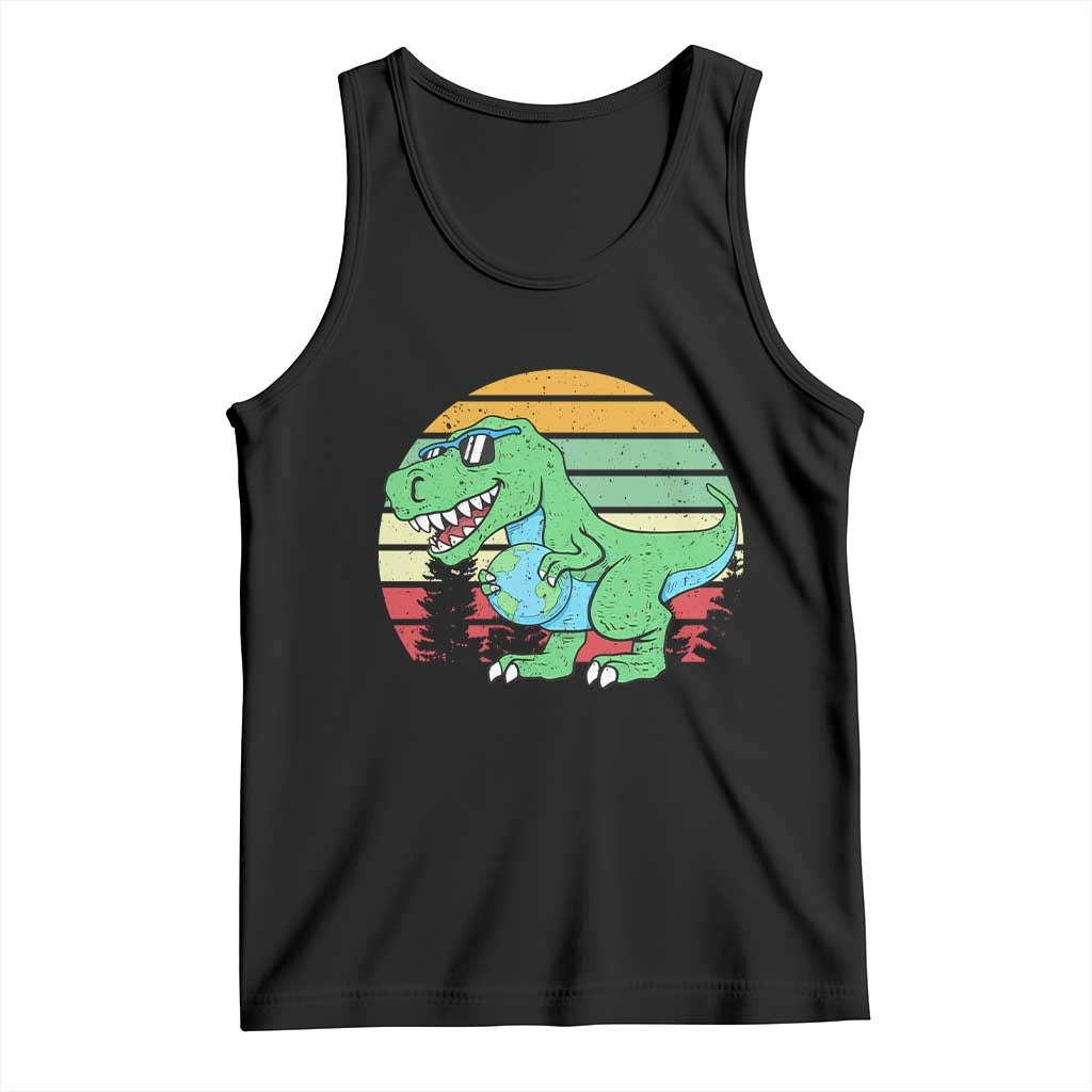 Funny Earth Day Dinosaur Lover Tank Top Save The Planet