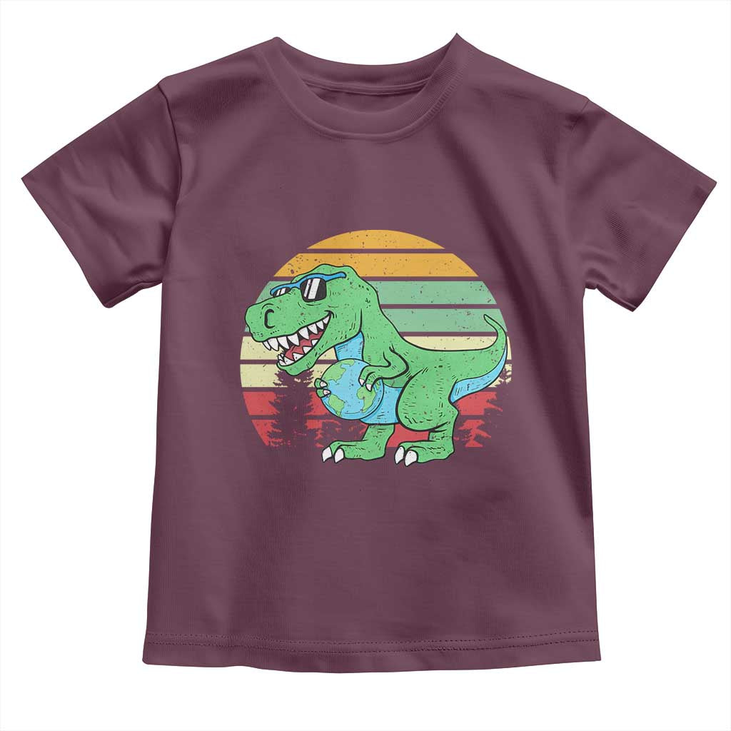 Funny Earth Day Dinosaur Lover Toddler T Shirt Save The Planet
