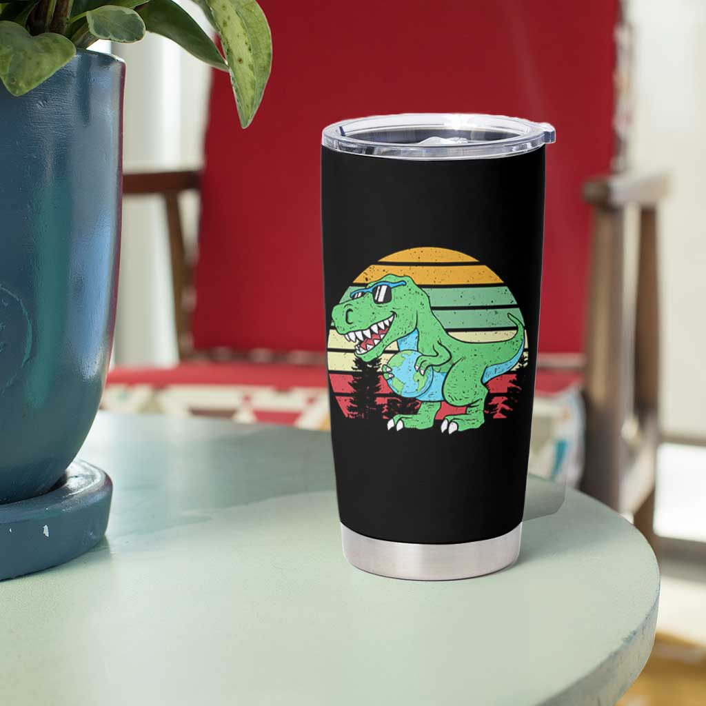 Funny Earth Day Dinosaur Lover Tumbler Cup Save The Planet
