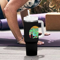 Funny Earth Day Dinosaur Lover Tumbler With Handle Save The Planet