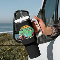 Funny Earth Day Dinosaur Lover Tumbler With Handle Save The Planet
