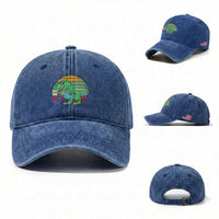 Funny Earth Day Dinosaur Lover Washed Cotton Baseball Cap Save The Planet