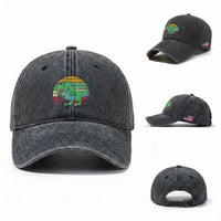 Funny Earth Day Dinosaur Lover Washed Cotton Baseball Cap Save The Planet