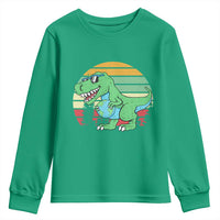 Funny Earth Day Dinosaur Lover Youth Sweatshirt Save The Planet
