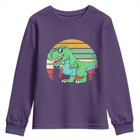 Funny Earth Day Dinosaur Lover Youth Sweatshirt Save The Planet