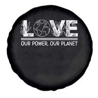 Our Power Our Planet Spare Tire Cover Earth Day Eco Friendly