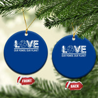 Our Power Our Planet Ceramic Ornament Earth Day Eco Friendly