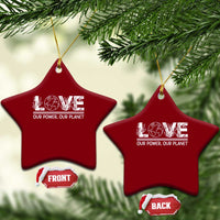 Our Power Our Planet Ceramic Ornament Earth Day Eco Friendly