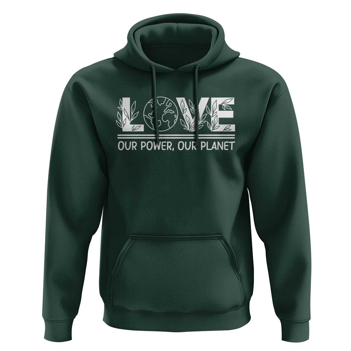 Our Power Our Planet Hoodie Earth Day Eco Friendly