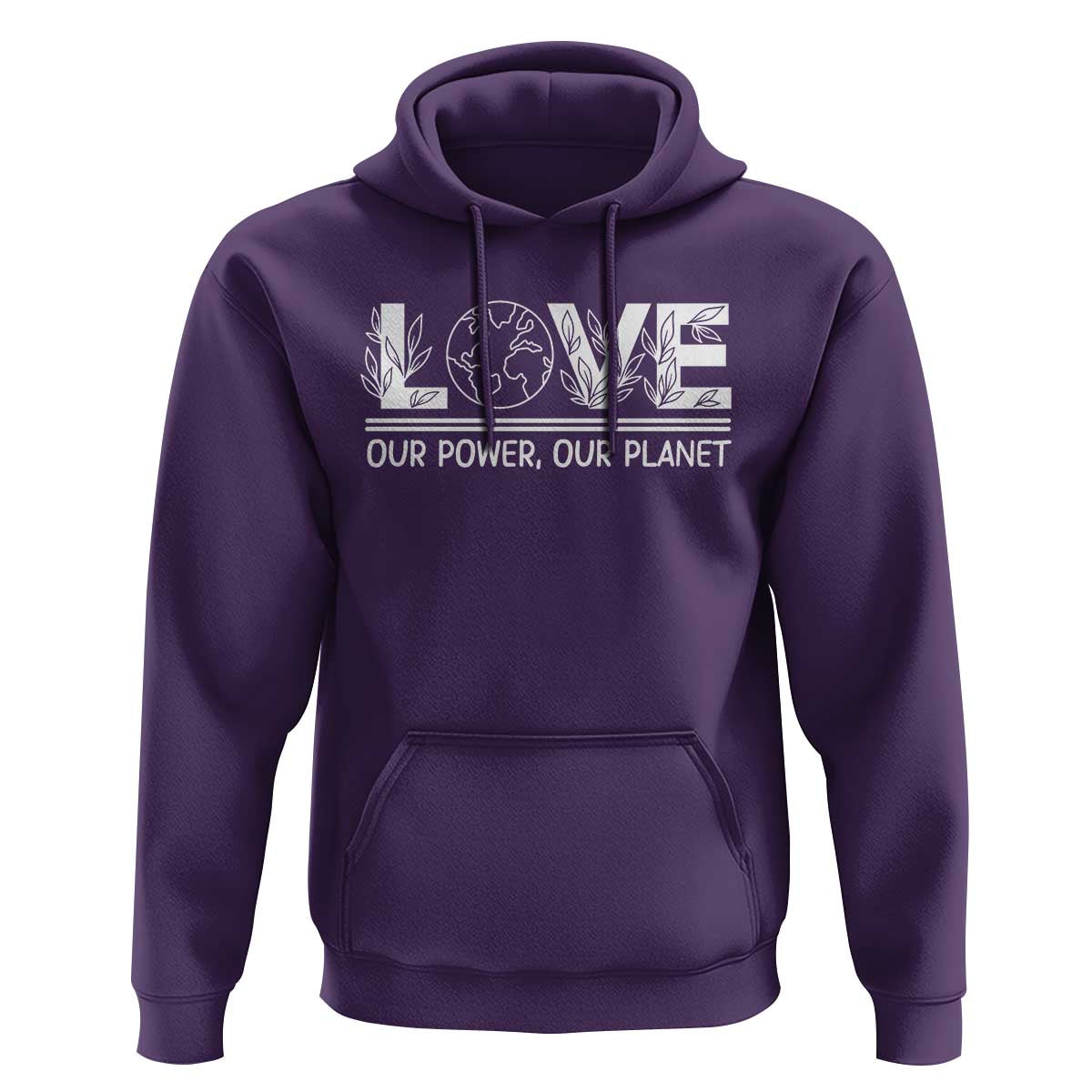 Our Power Our Planet Hoodie Earth Day Eco Friendly