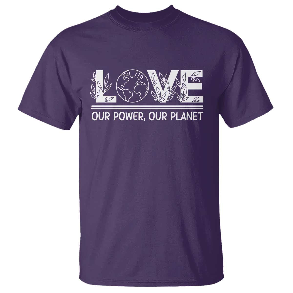 Our Power Our Planet T Shirt Earth Day Eco Friendly