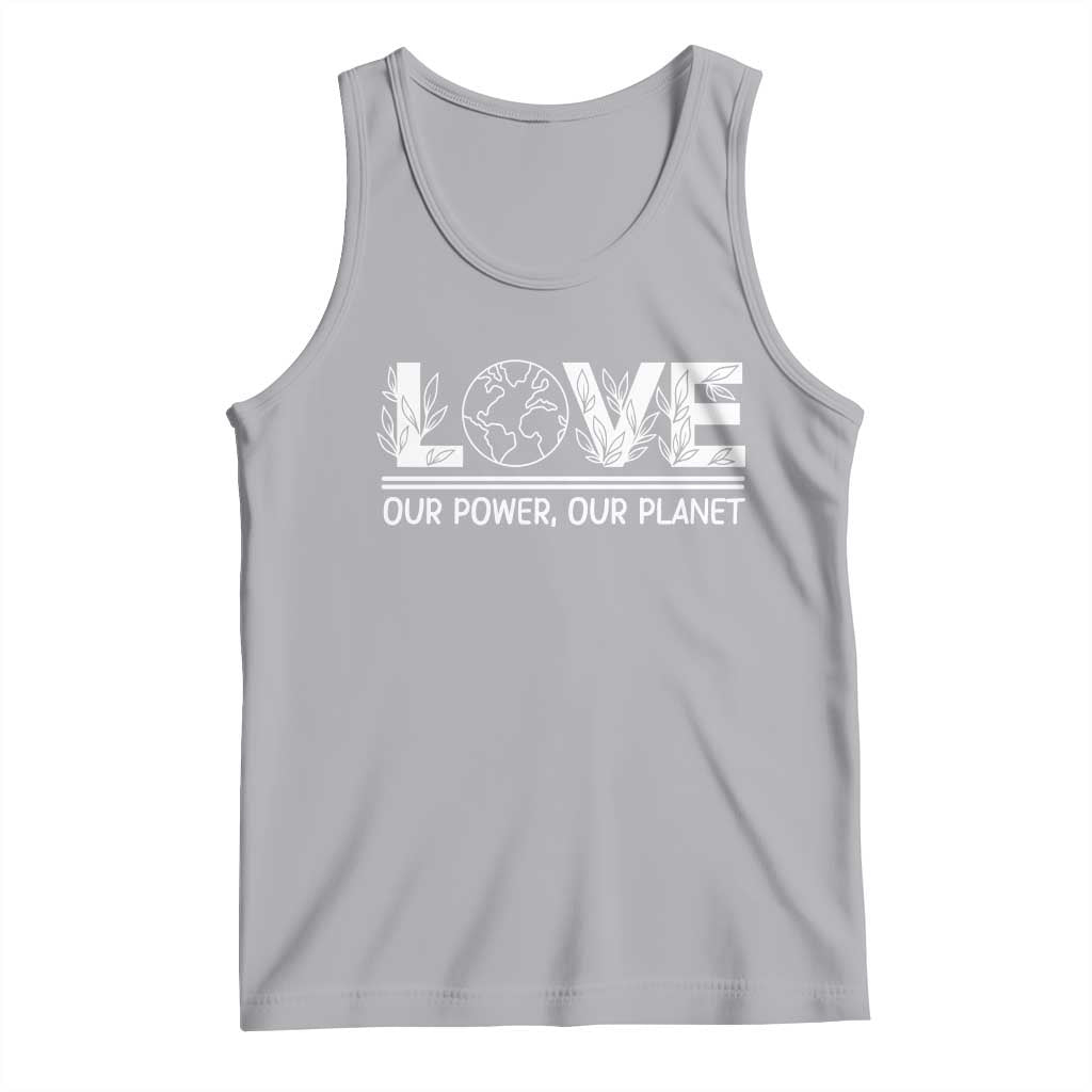 Our Power Our Planet Tank Top Earth Day Eco Friendly