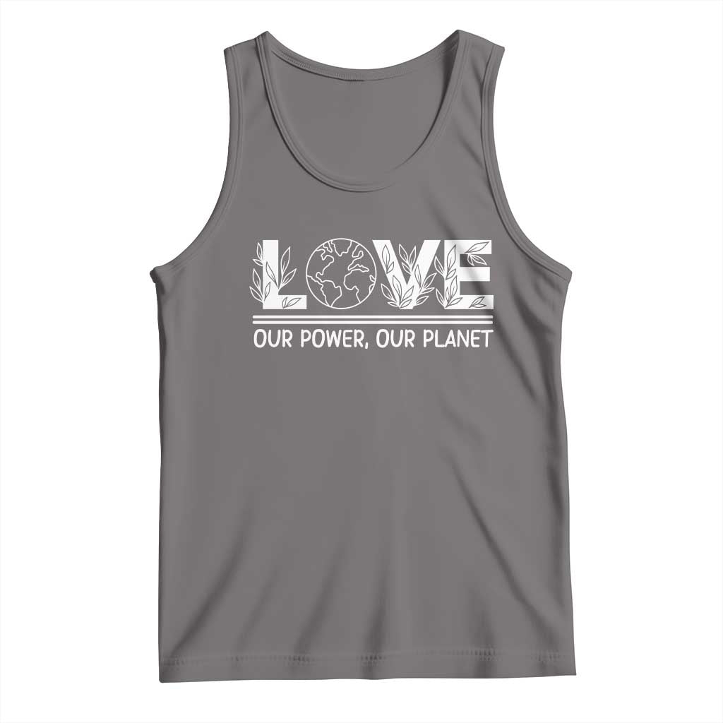 Our Power Our Planet Tank Top Earth Day Eco Friendly