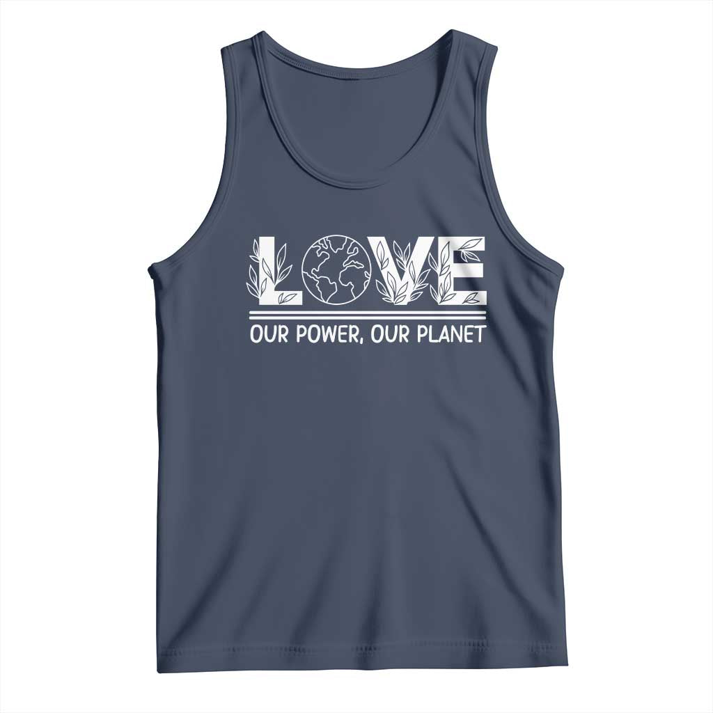Our Power Our Planet Tank Top Earth Day Eco Friendly