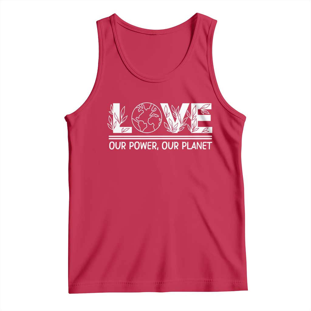 Our Power Our Planet Tank Top Earth Day Eco Friendly