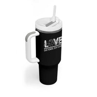 Our Power Our Planet Tumbler With Handle Earth Day Eco Friendly