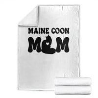 Maine Coon Mom Throw Blanket Cat Lover Gift For Her