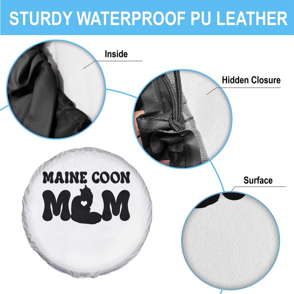 Maine Coon Mom Spare Tire Cover Cat Lover Gift For Her