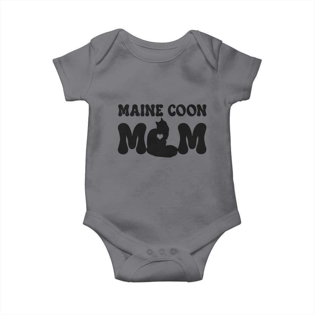 Maine Coon Mom Baby Onesie Cat Lover Gift For Her