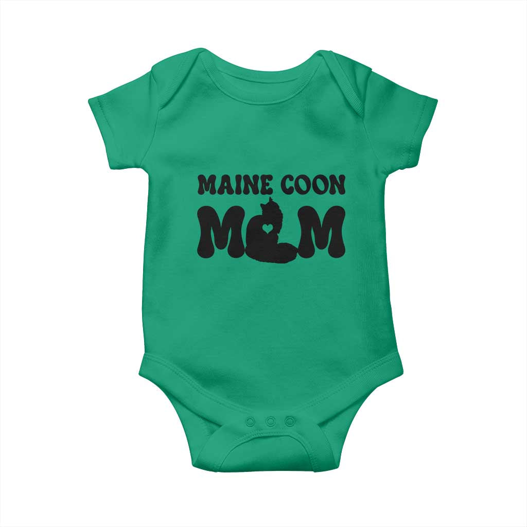 Maine Coon Mom Baby Onesie Cat Lover Gift For Her