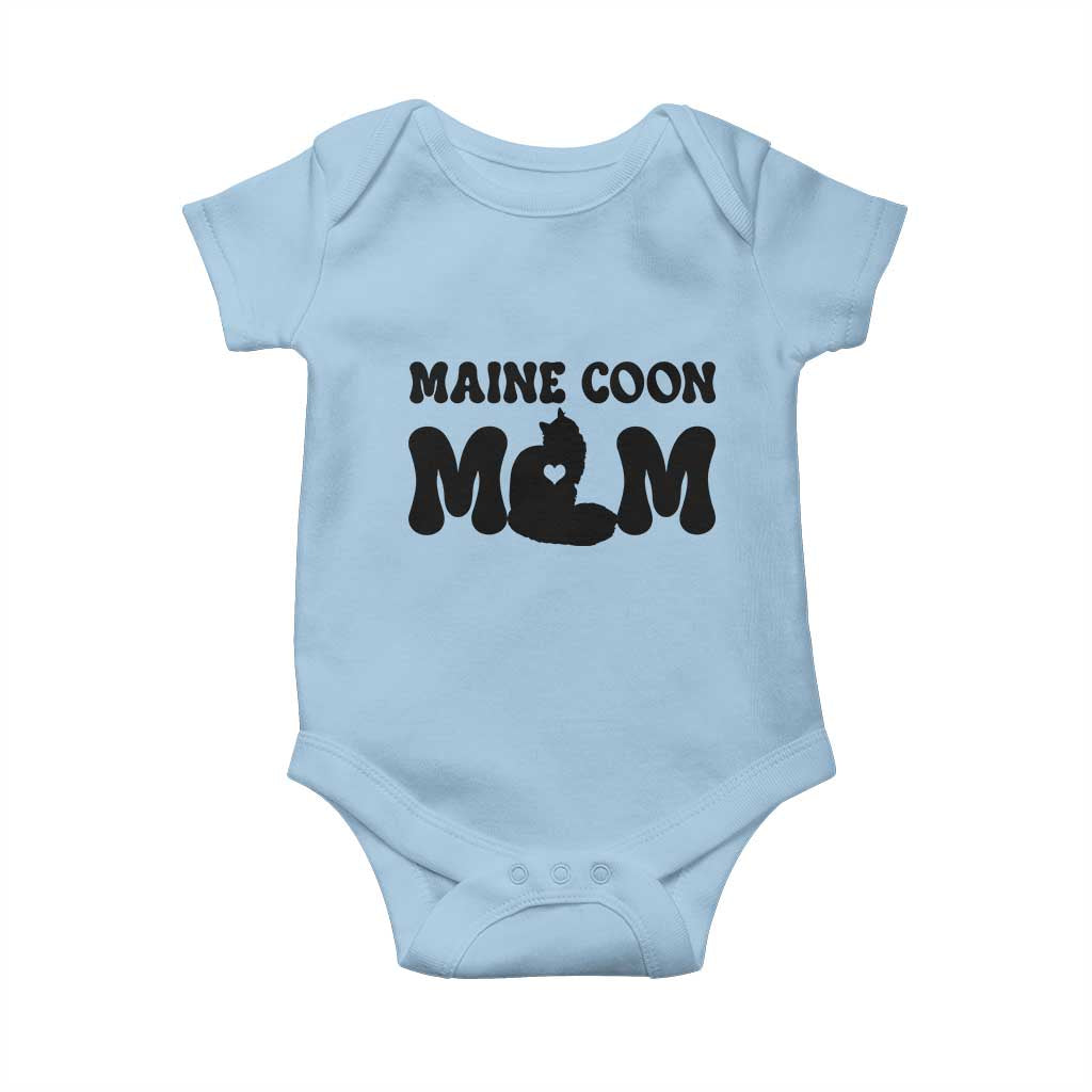 Maine Coon Mom Baby Onesie Cat Lover Gift For Her