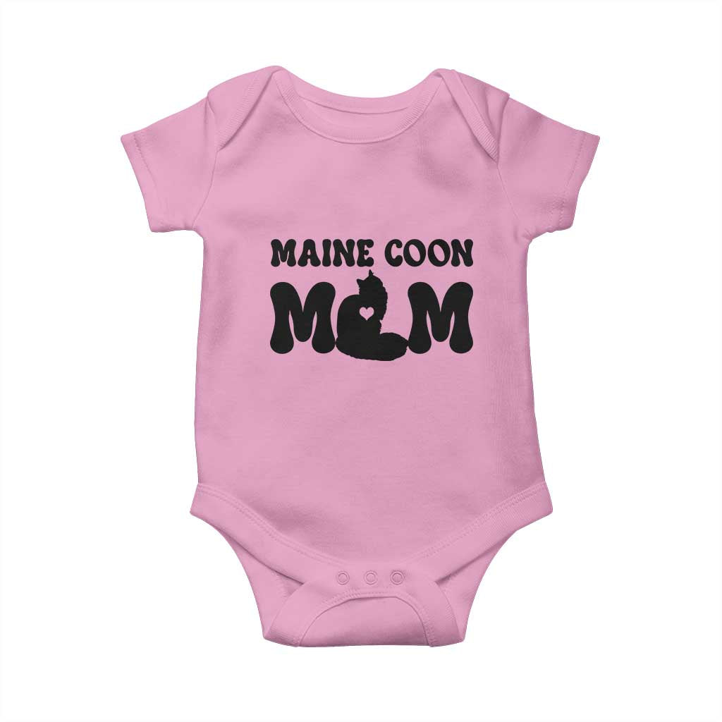 Maine Coon Mom Baby Onesie Cat Lover Gift For Her